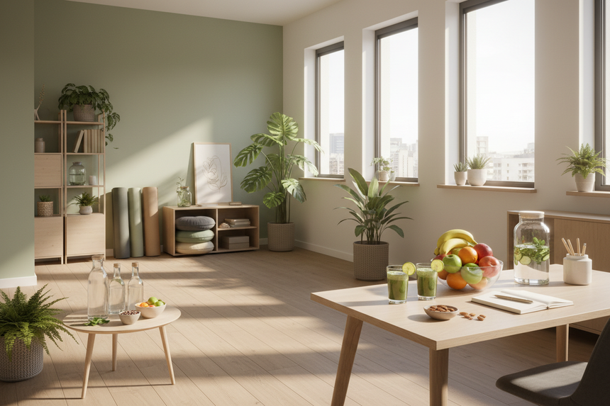 NO FACES.. JUST A FFEEL OF WELLNESS AT A WOORKPLACE